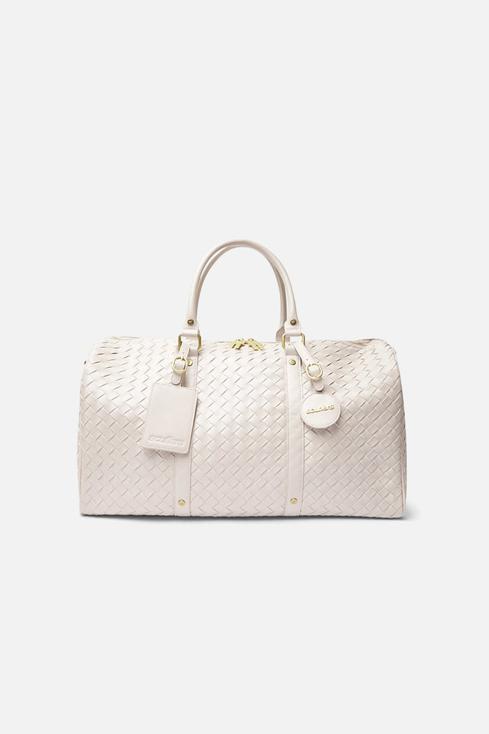 Bolsa de lona color crudo estilo campestre