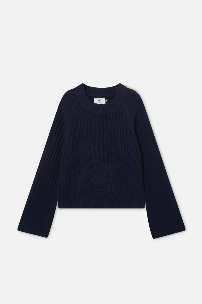 Berry Navy Knit