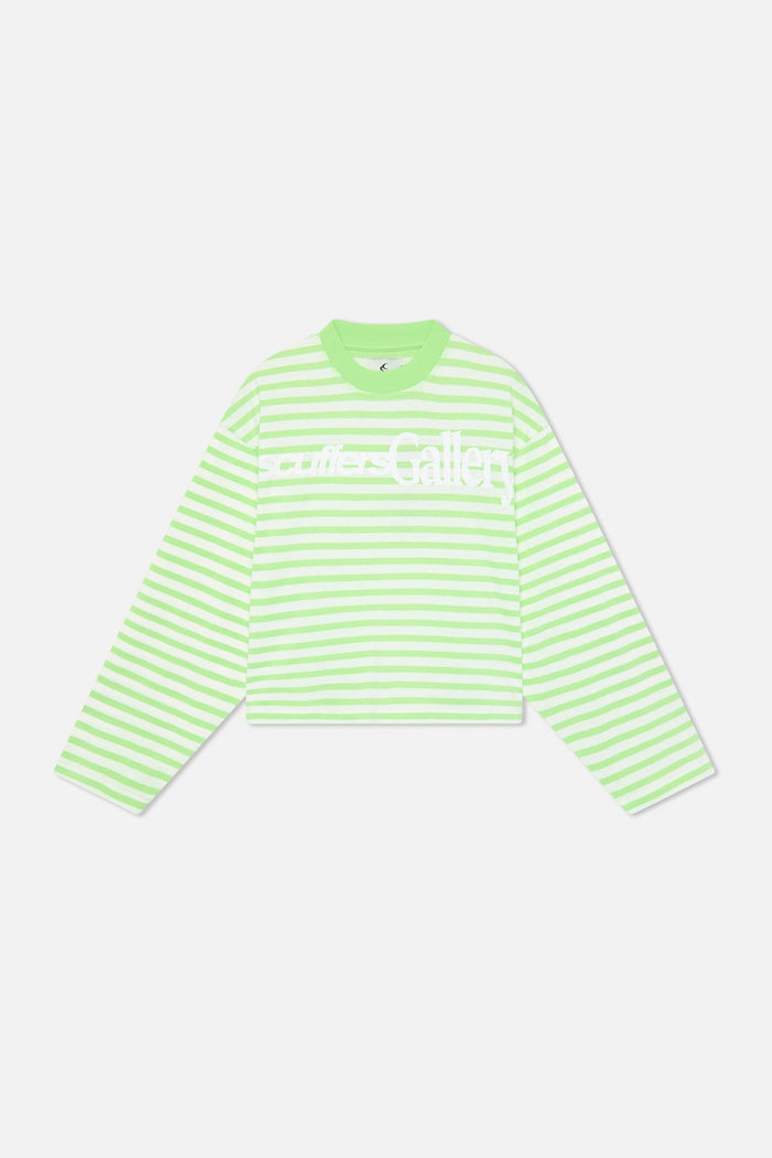 Curator Green & White Longsleeve