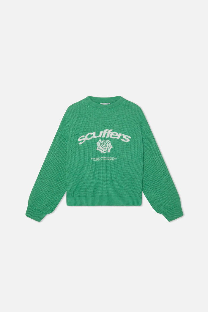 Rose Green Knit