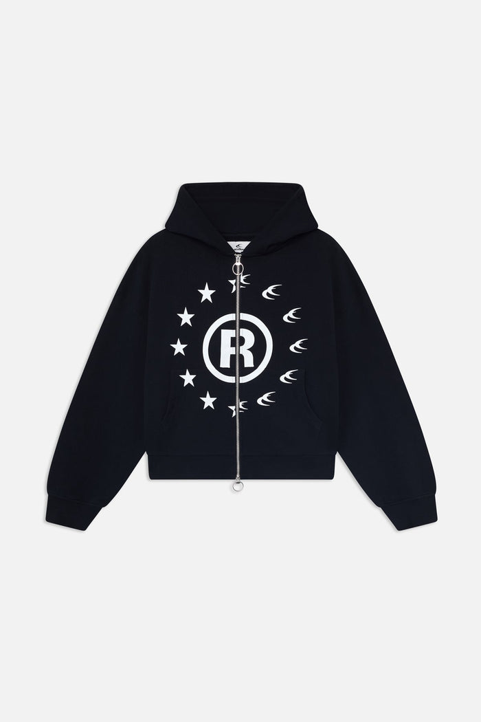 Confused Black Zipper