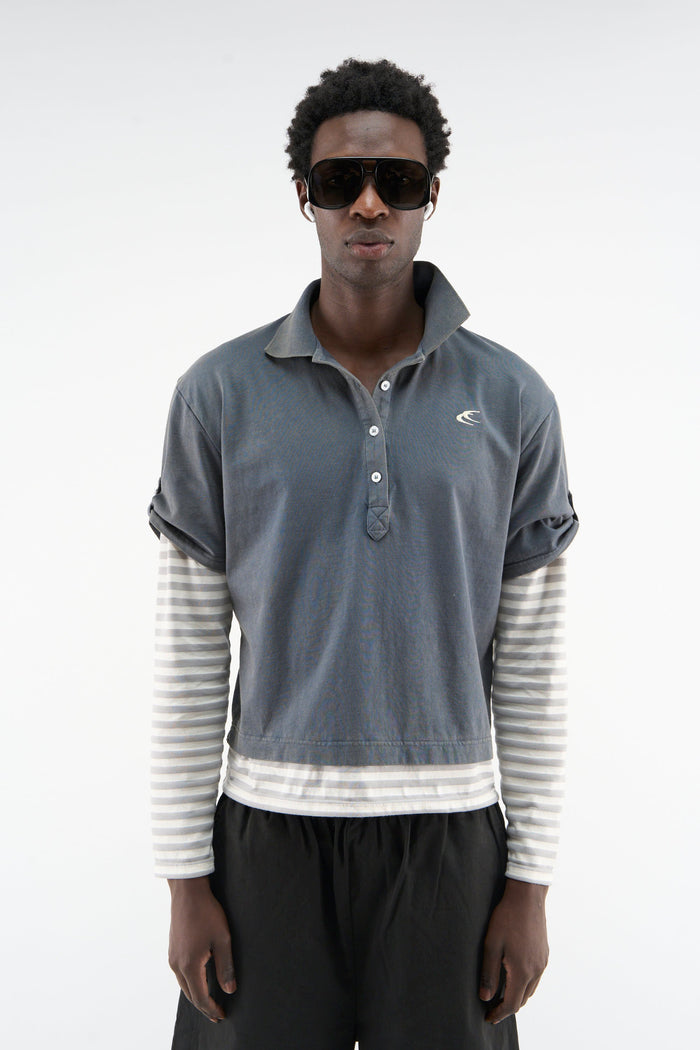 Polo azul marino Somewhere