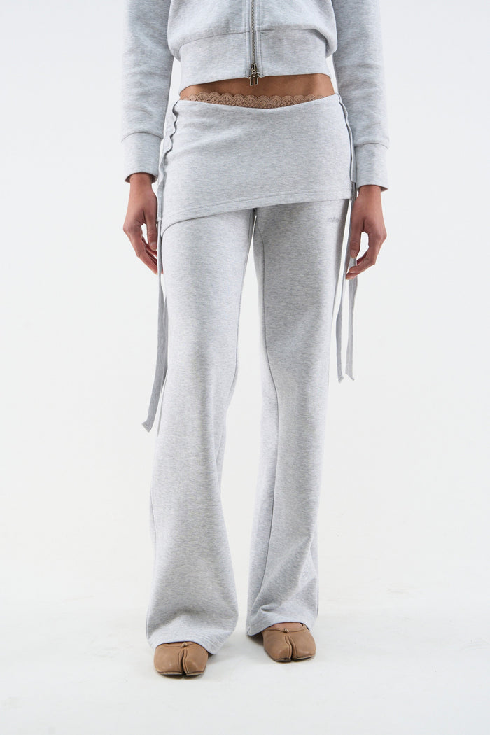 Pantalones melange grises acogedores
