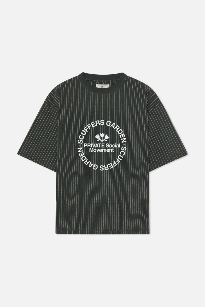 Pinstripe Green T-Shirt