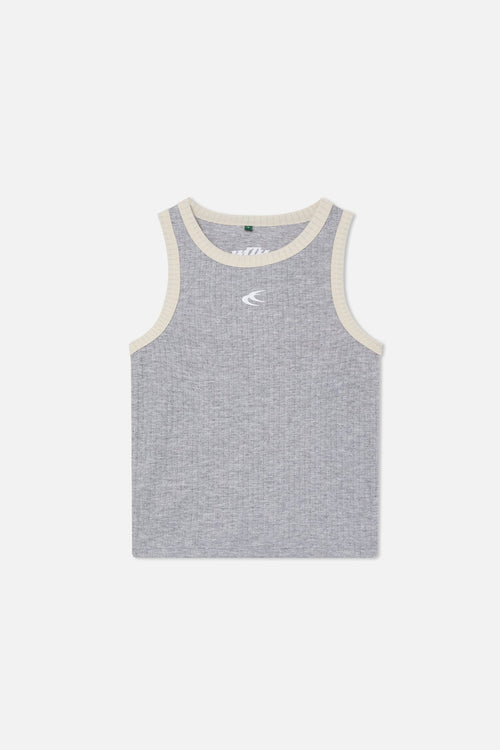 Camiseta sin mangas gris deportivo