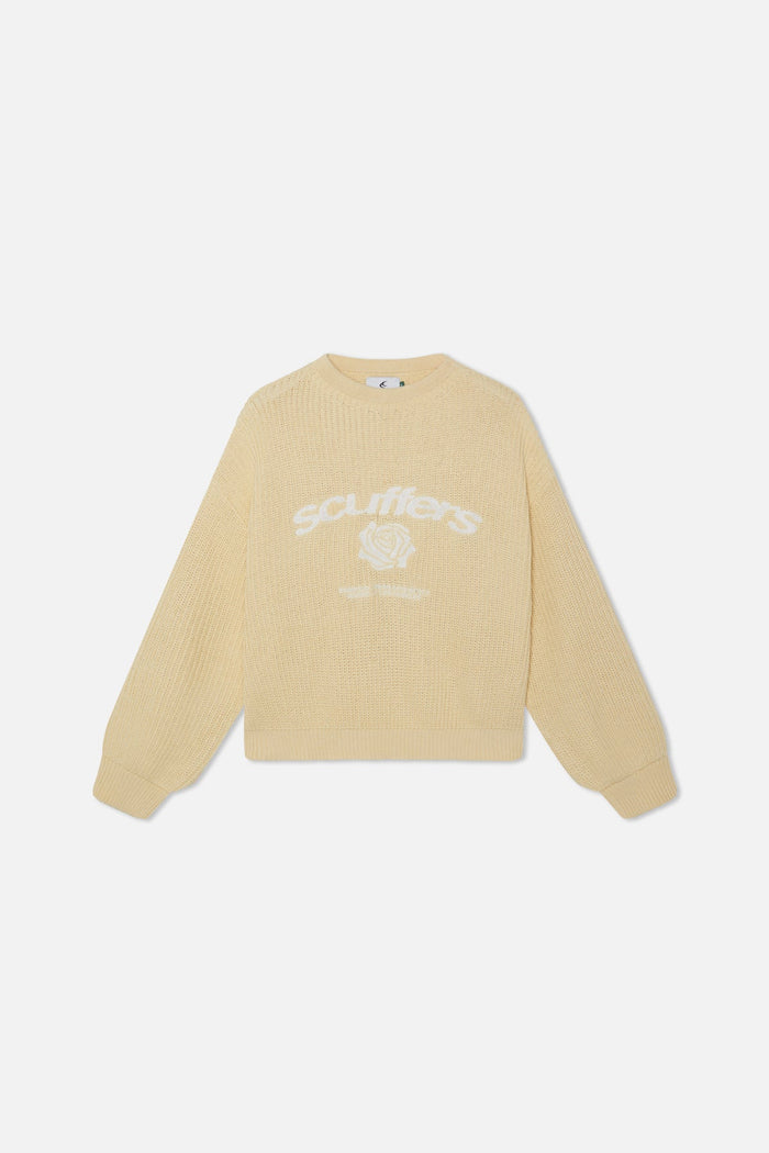 Rose Yellow Knit