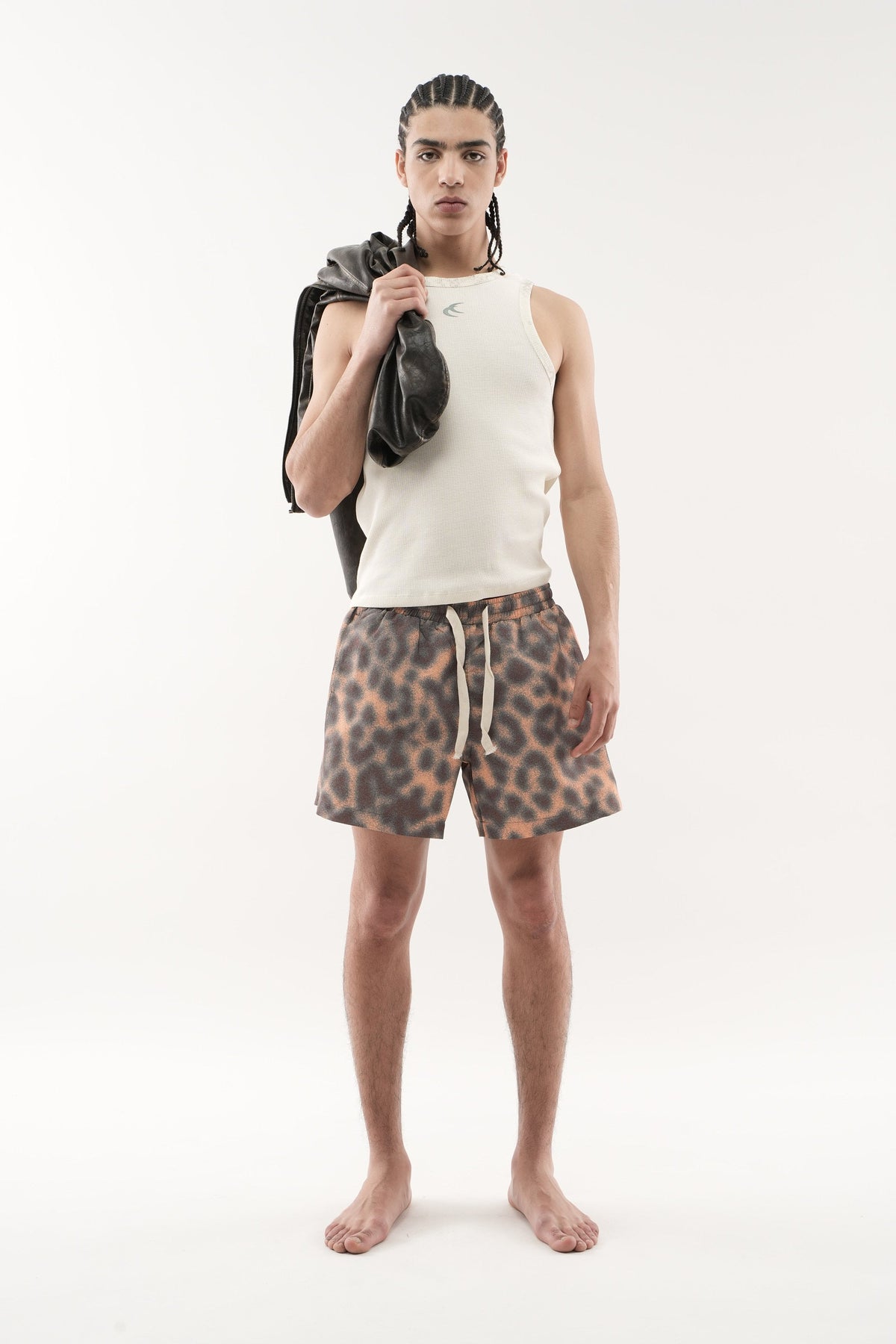 Animal Ecru Waffle SCFF Tank Top