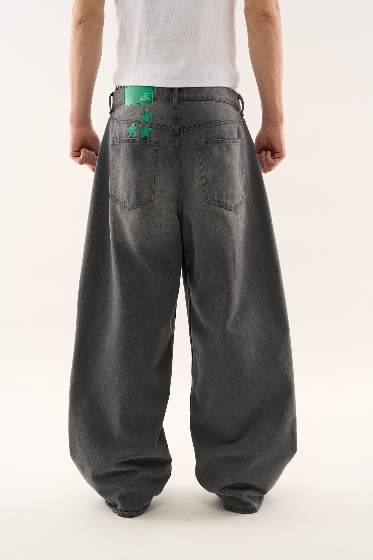 Jumbo Pants Washed Grey