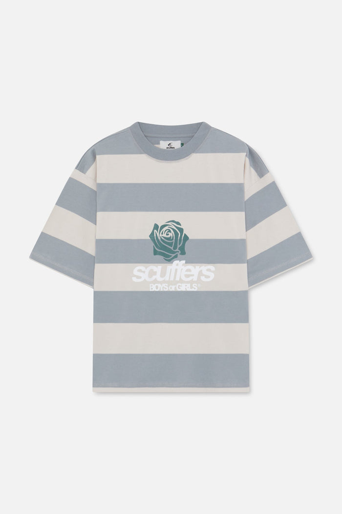 Boy Grey Striped T-Shirt