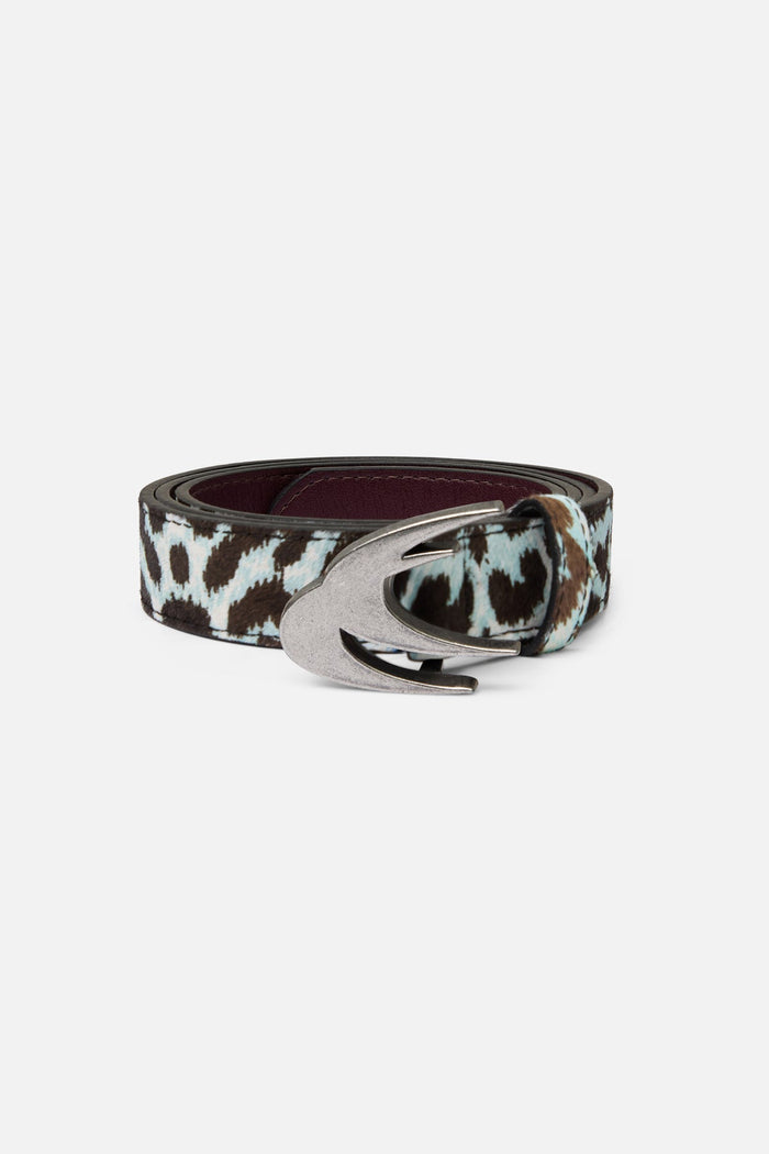 White Leopard Belt