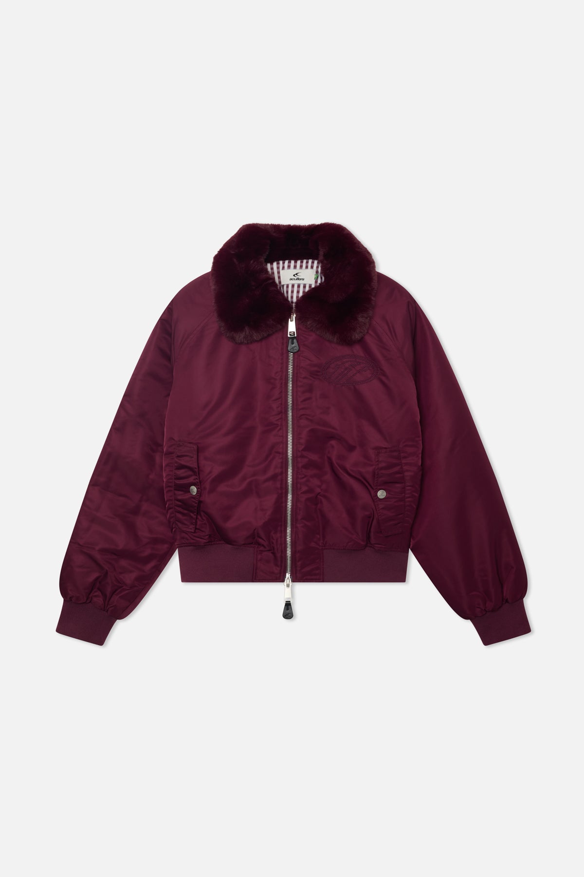 Chaqueta Bomber Borgoña SCFF