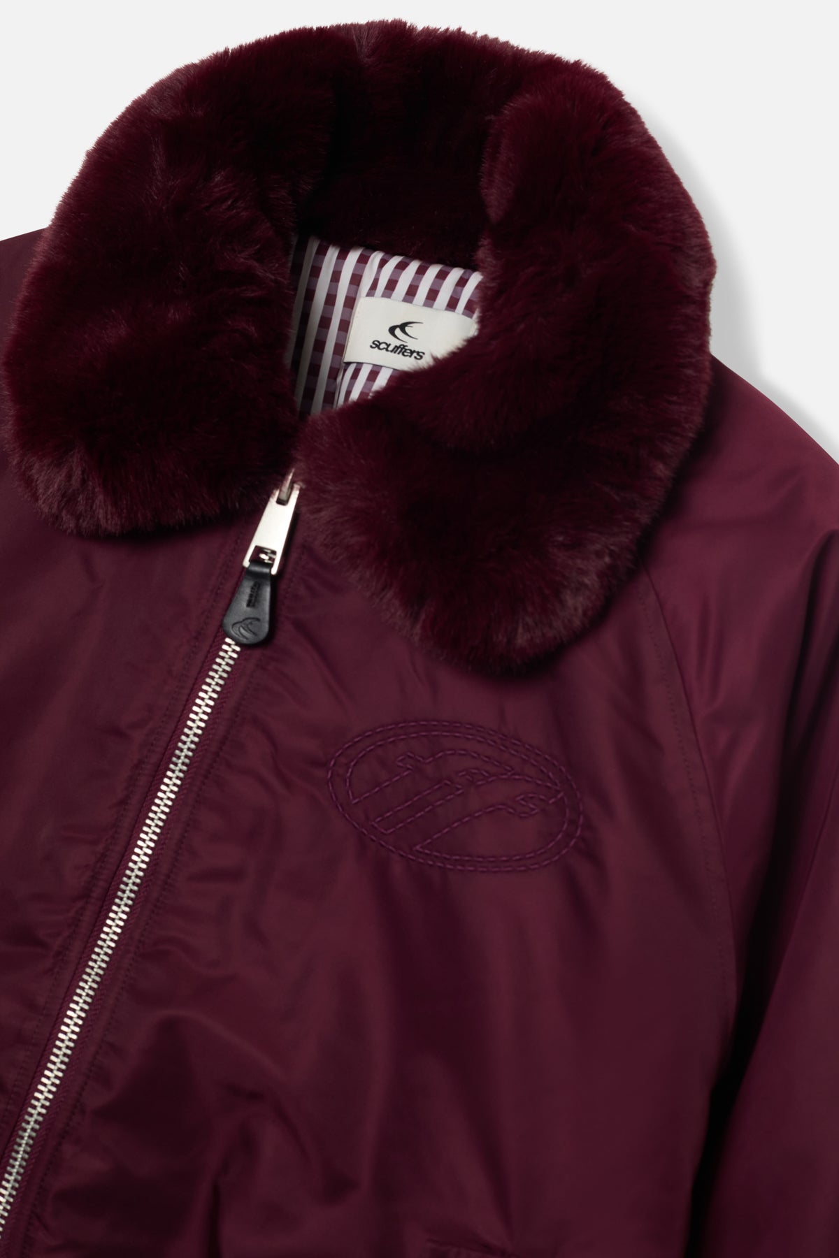 Chaqueta Bomber Borgoña SCFF