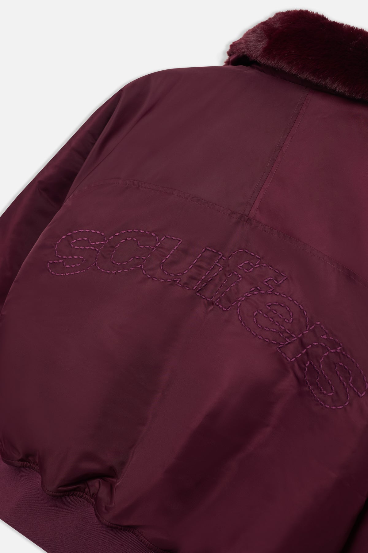 Chaqueta Bomber Borgoña SCFF