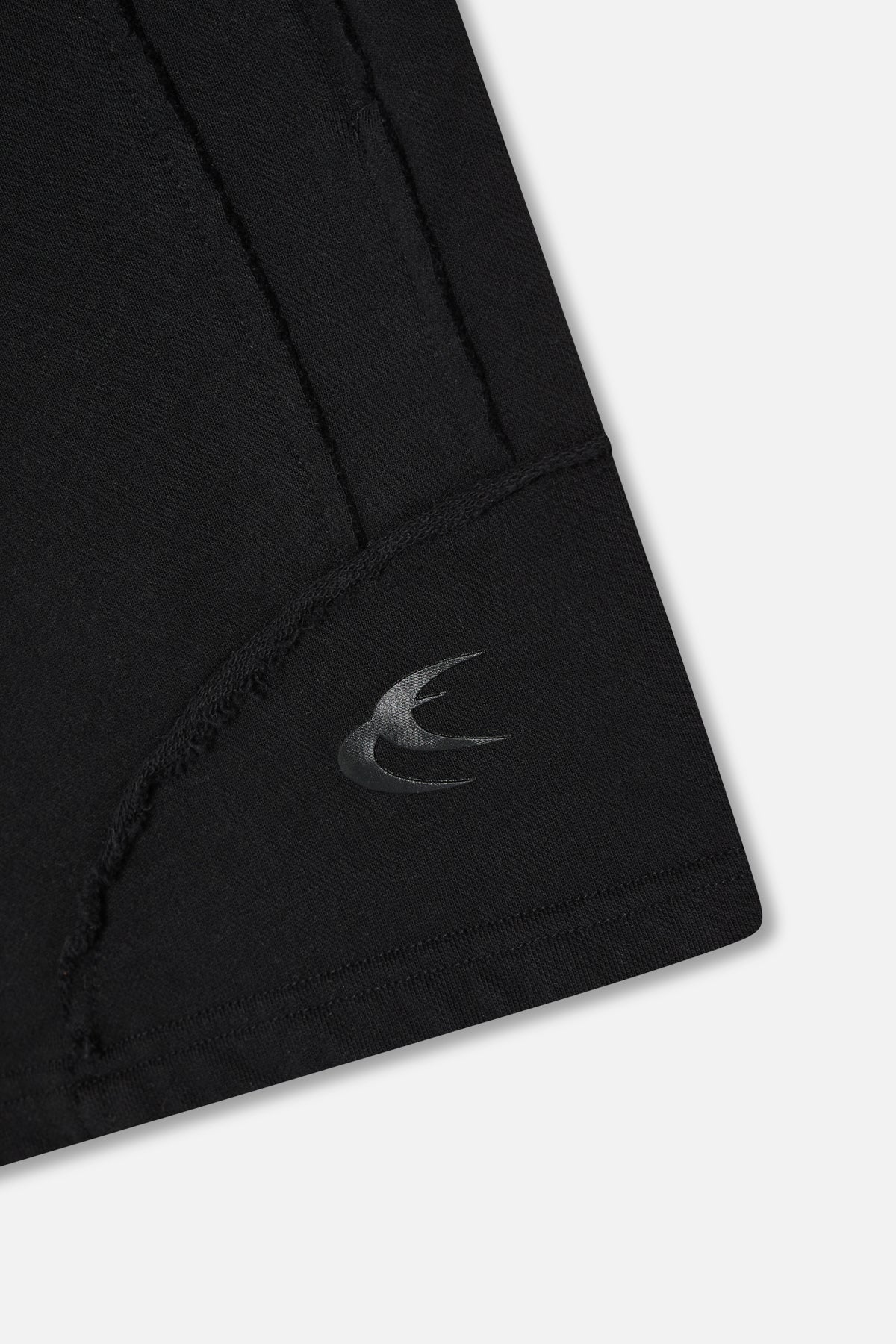 Shorts negros deportivos de alta costura