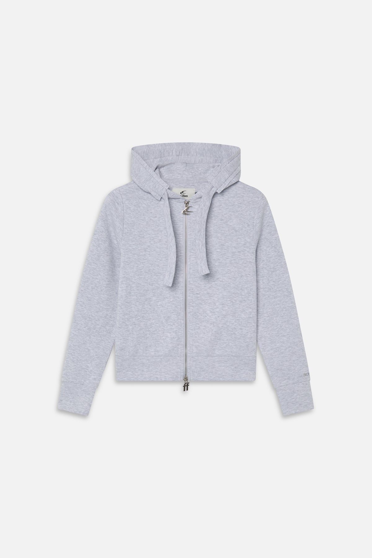 Chaqueta melange gris acogedora