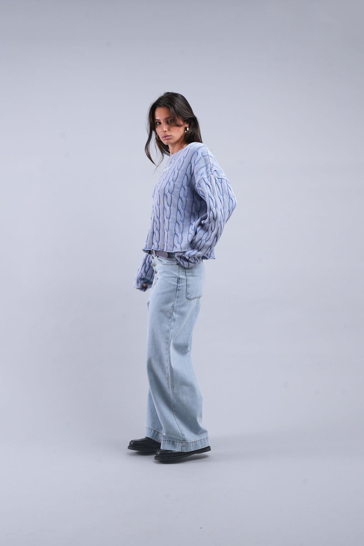 New Trench Blue Knit