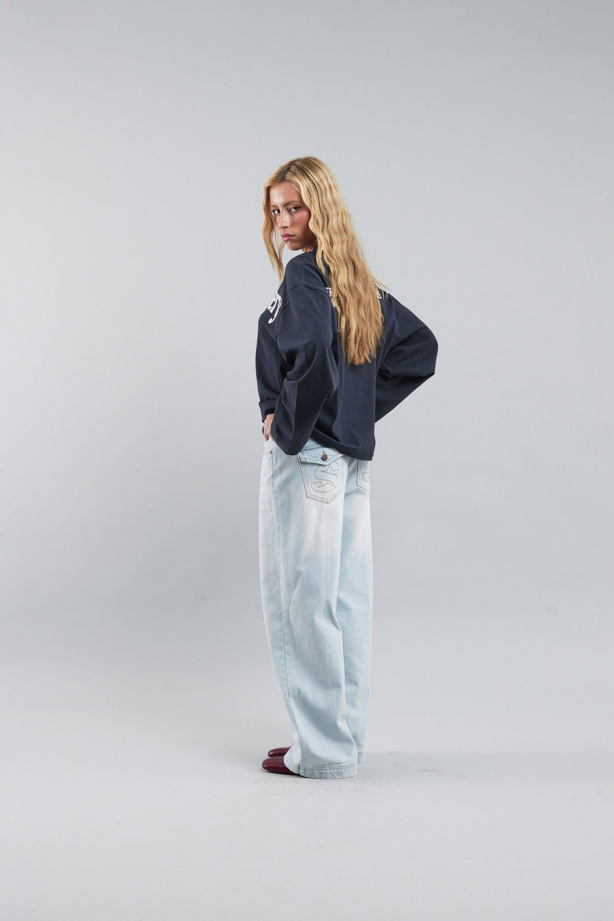 Pantalones Carrie Azul Claro