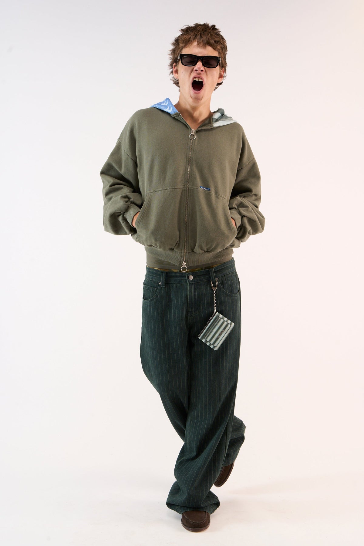 Sudadera con capucha y cremallera Nowhere Green