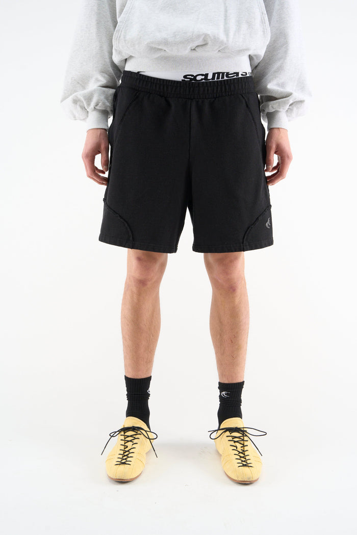 Shorts negros deportivos de alta costura
