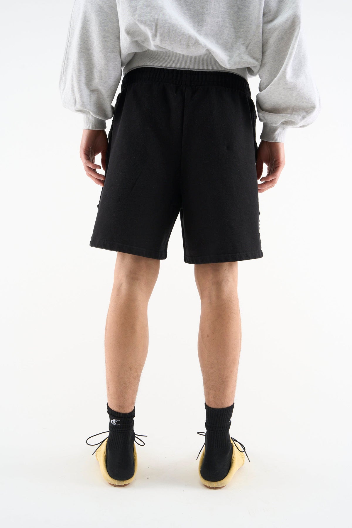 Shorts negros deportivos de alta costura
