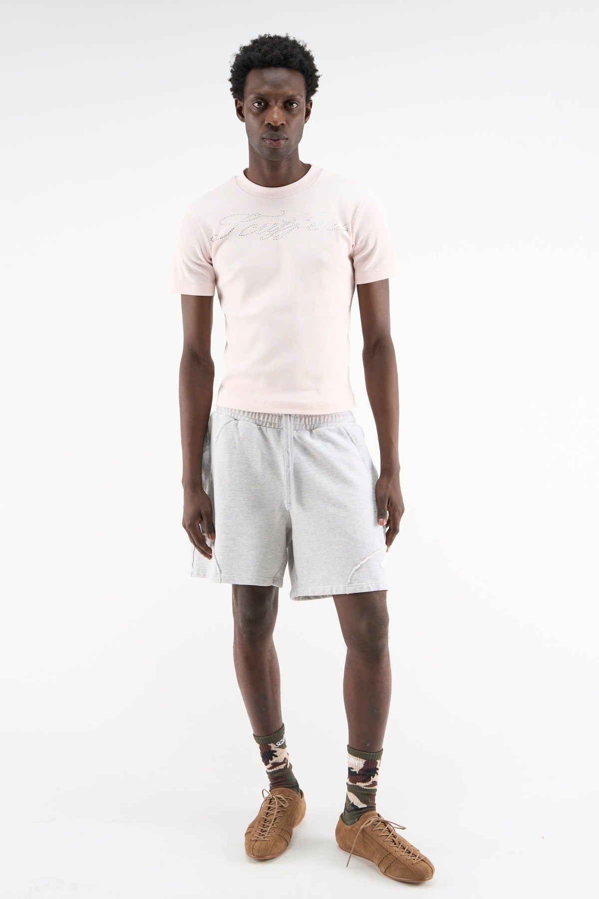 Pantalones cortos de Couture gris melange deportivo