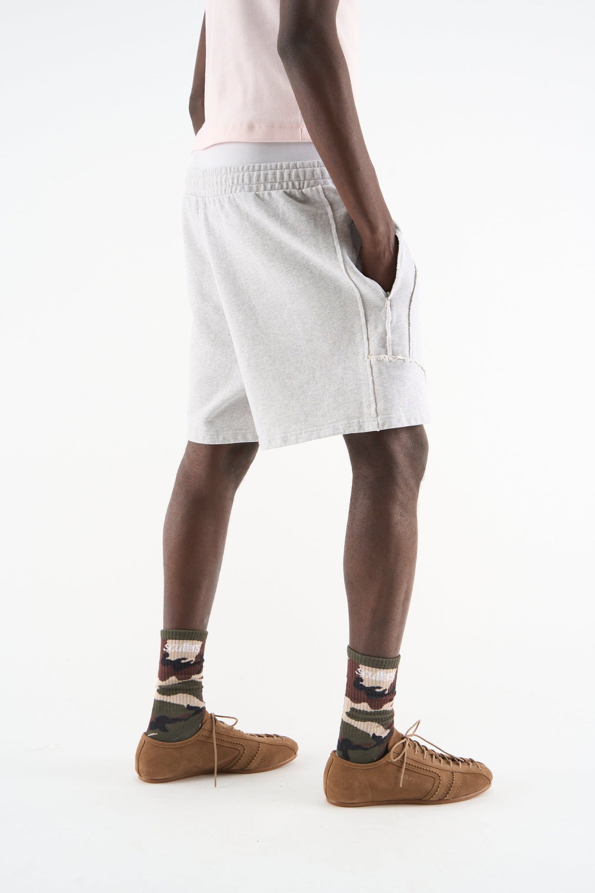 Pantalones cortos de Couture gris melange deportivo
