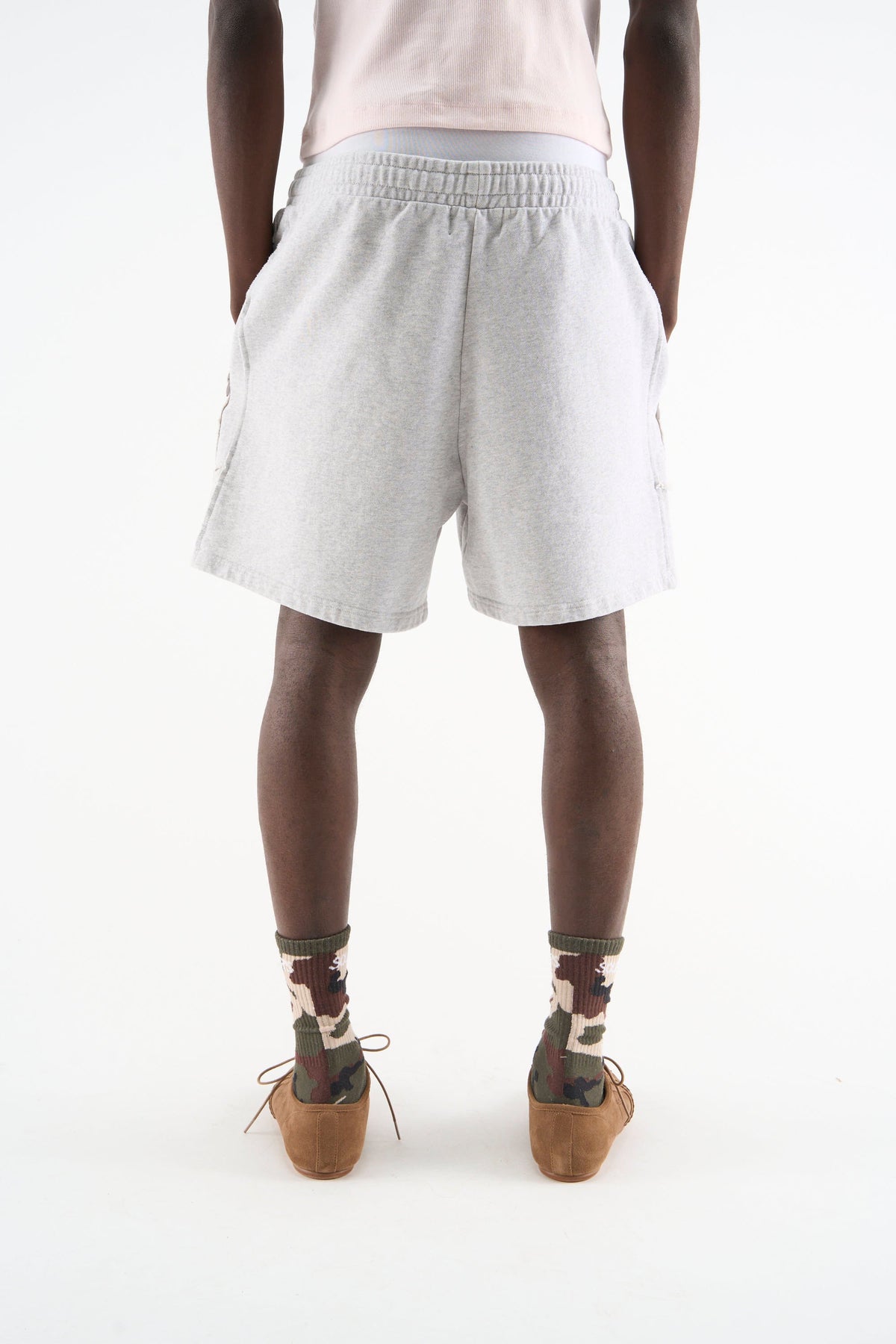 Pantalones cortos de Couture gris melange deportivo