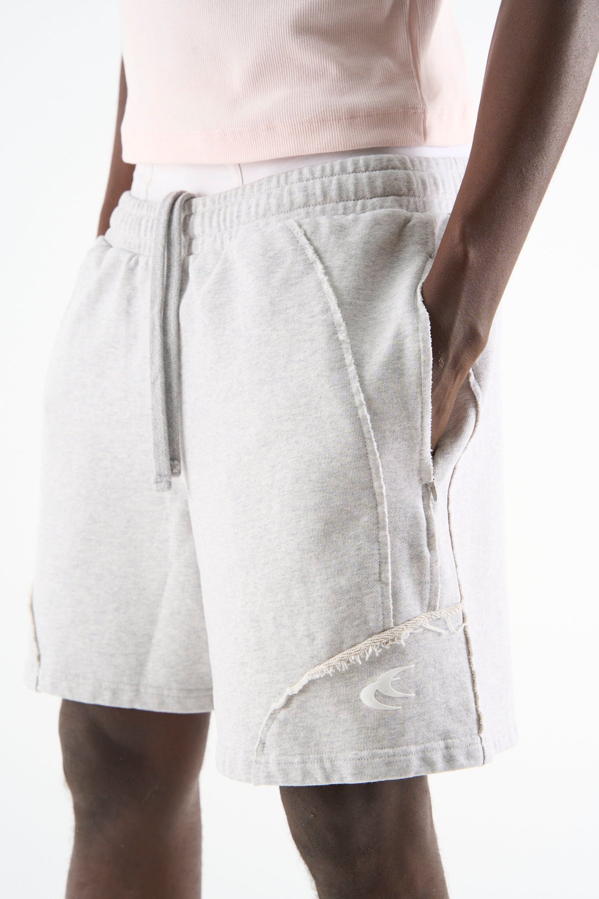 Pantalones cortos de Couture gris melange deportivo