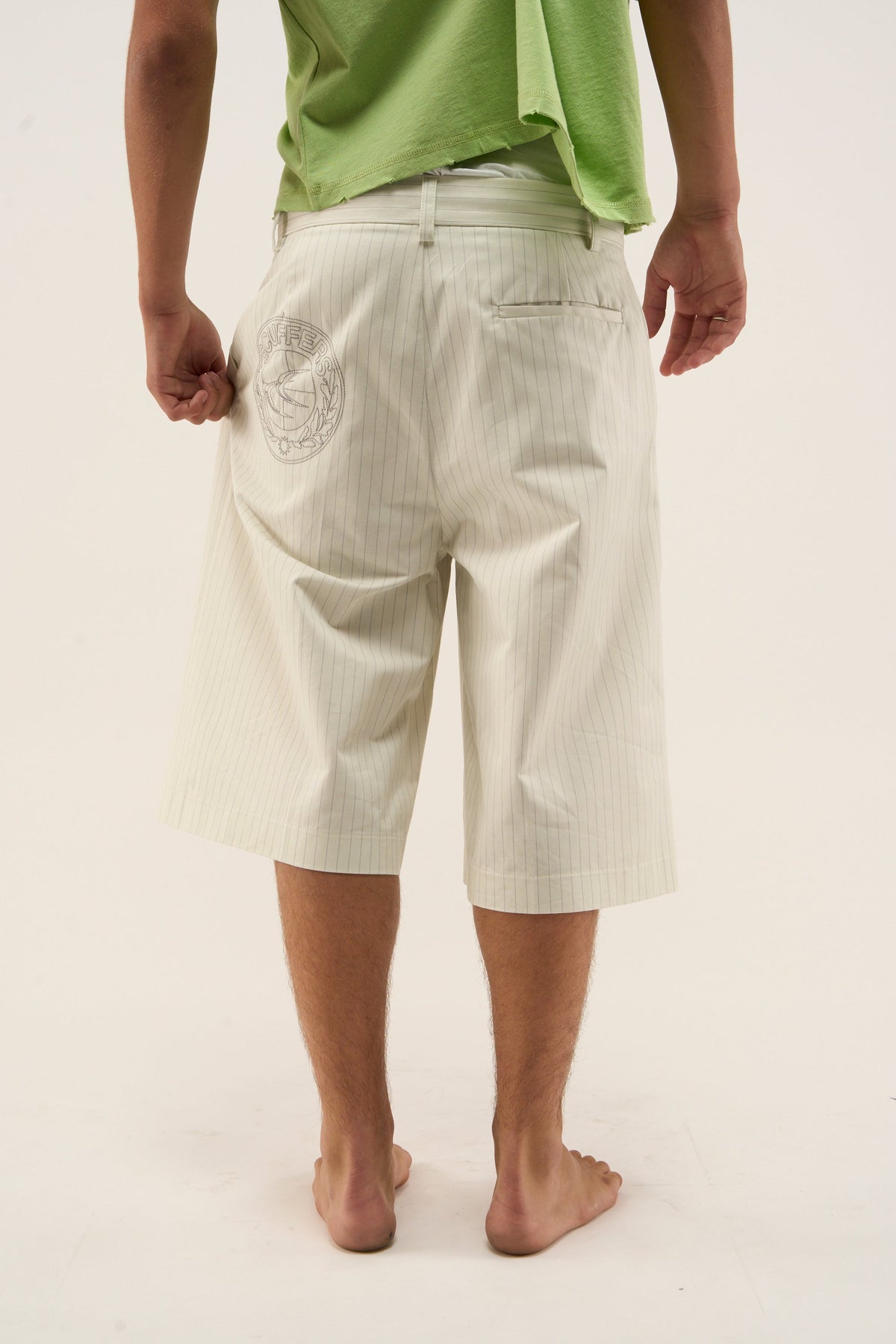Pantalones cortos Maison a rayas diplomáticas