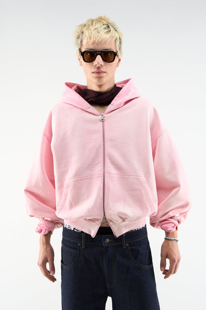 Cremallera rosa sol