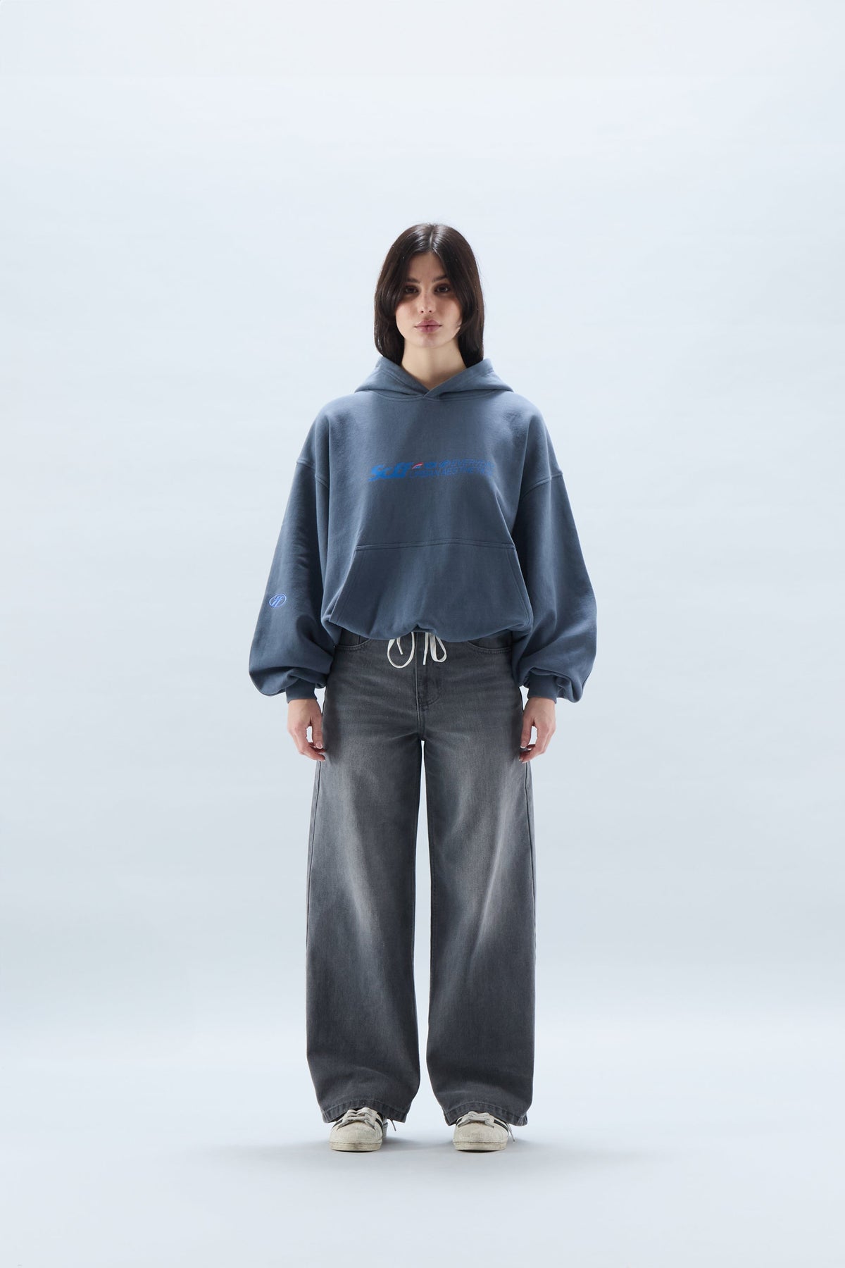 Sudadera con capucha azul SCFF