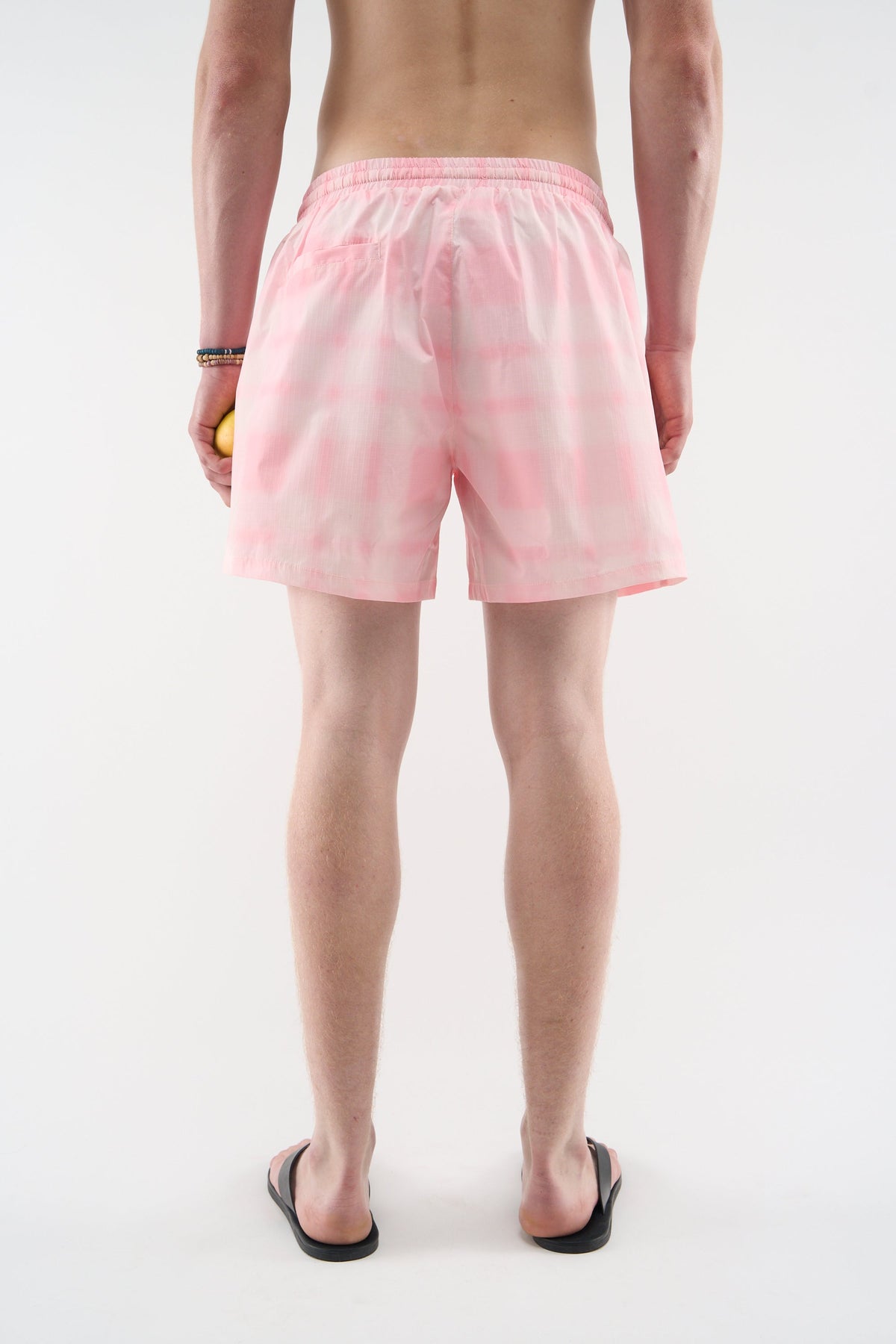 Pantalones cortos de natación rosa claro
