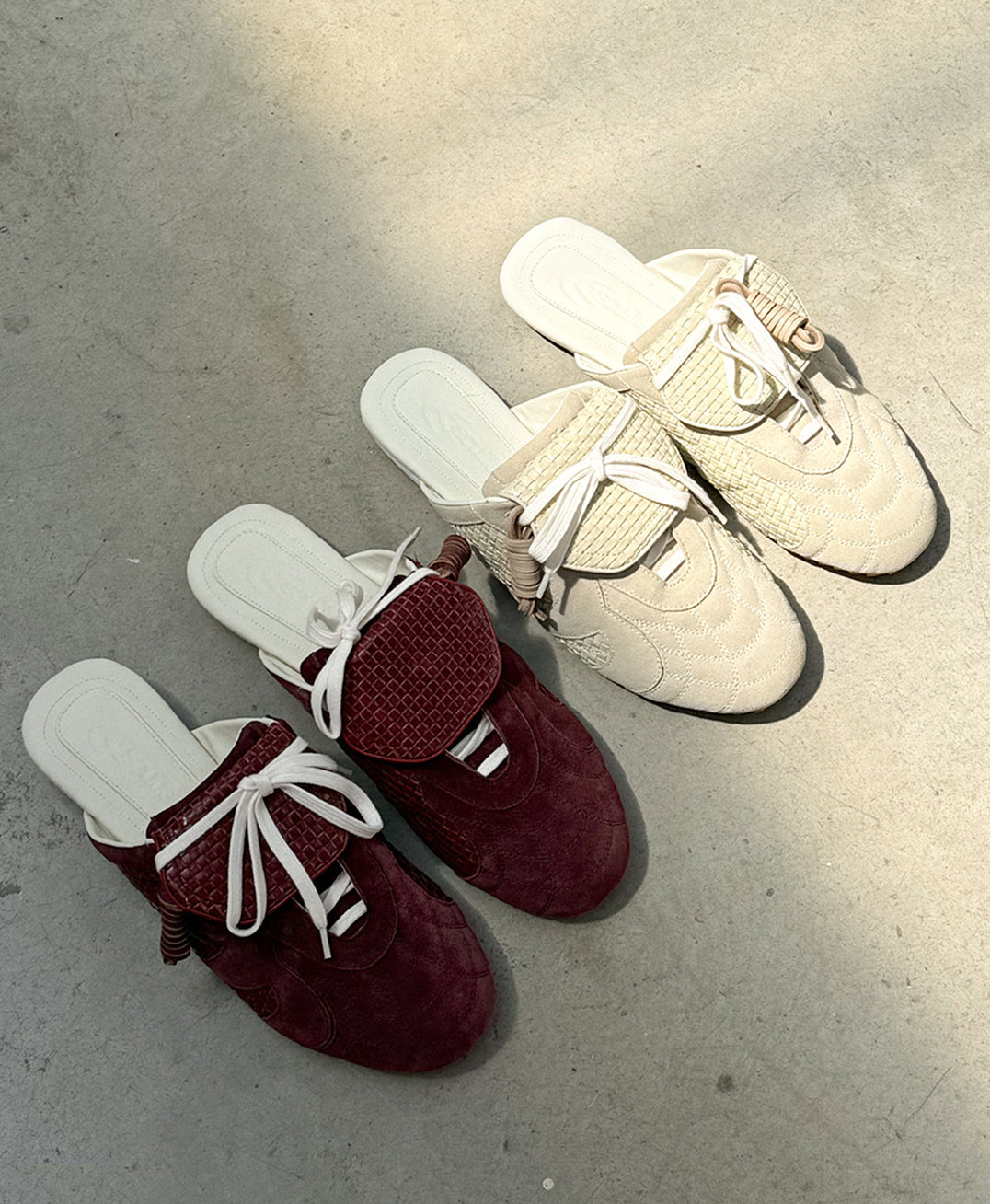 Zapatilla icónica Mule Cruda