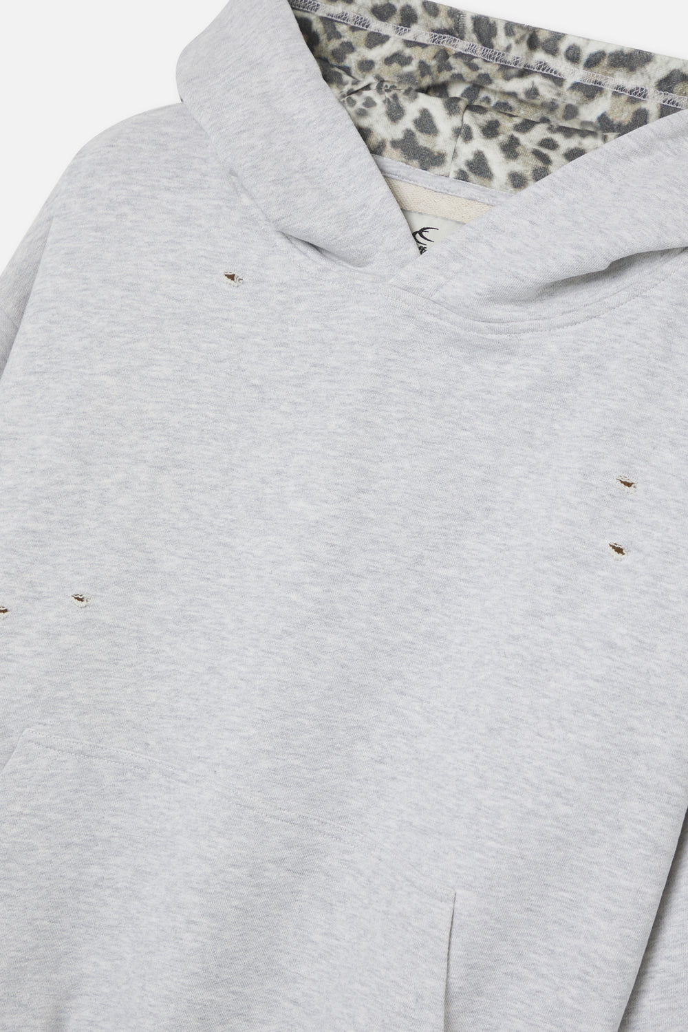 Sudadera con capucha Leo gris melange