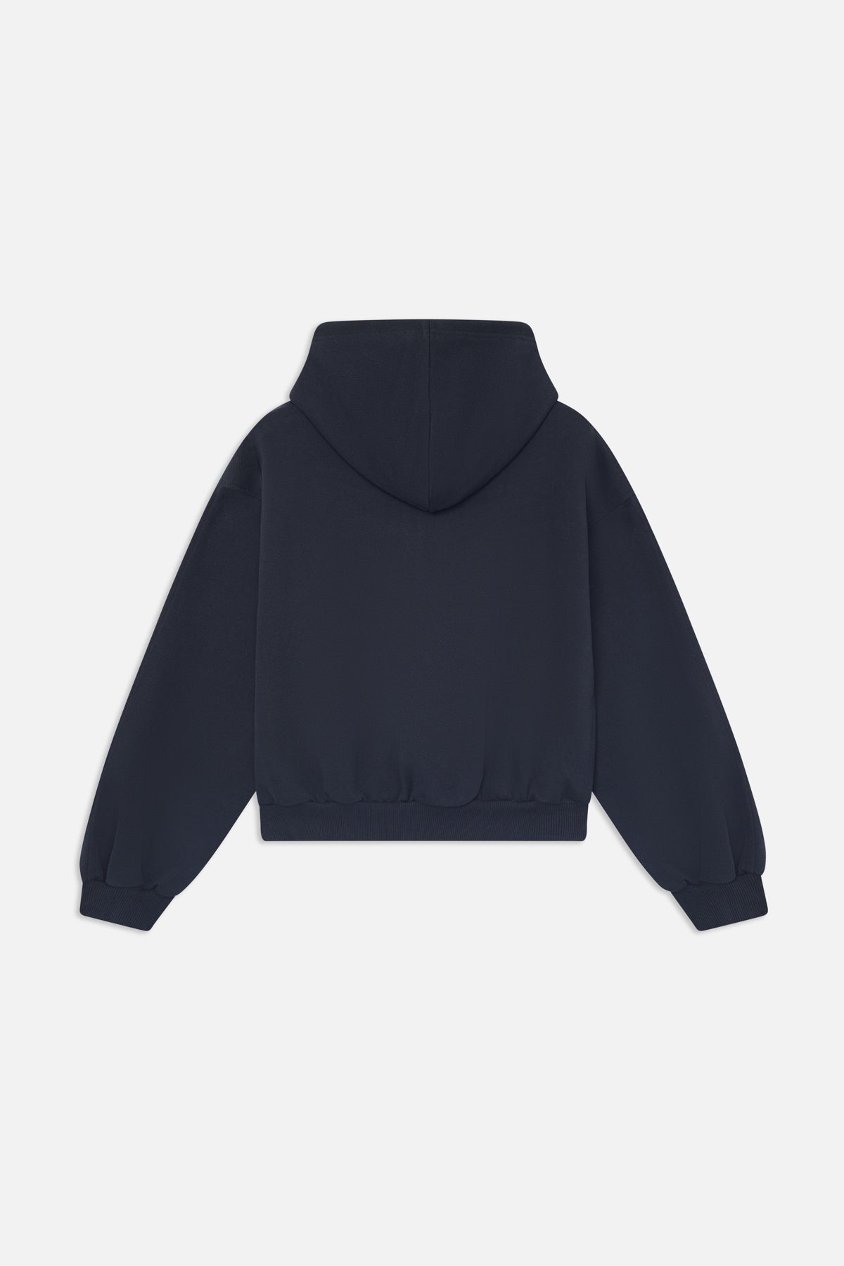 Sudadera con capucha y cremallera negra con el logo