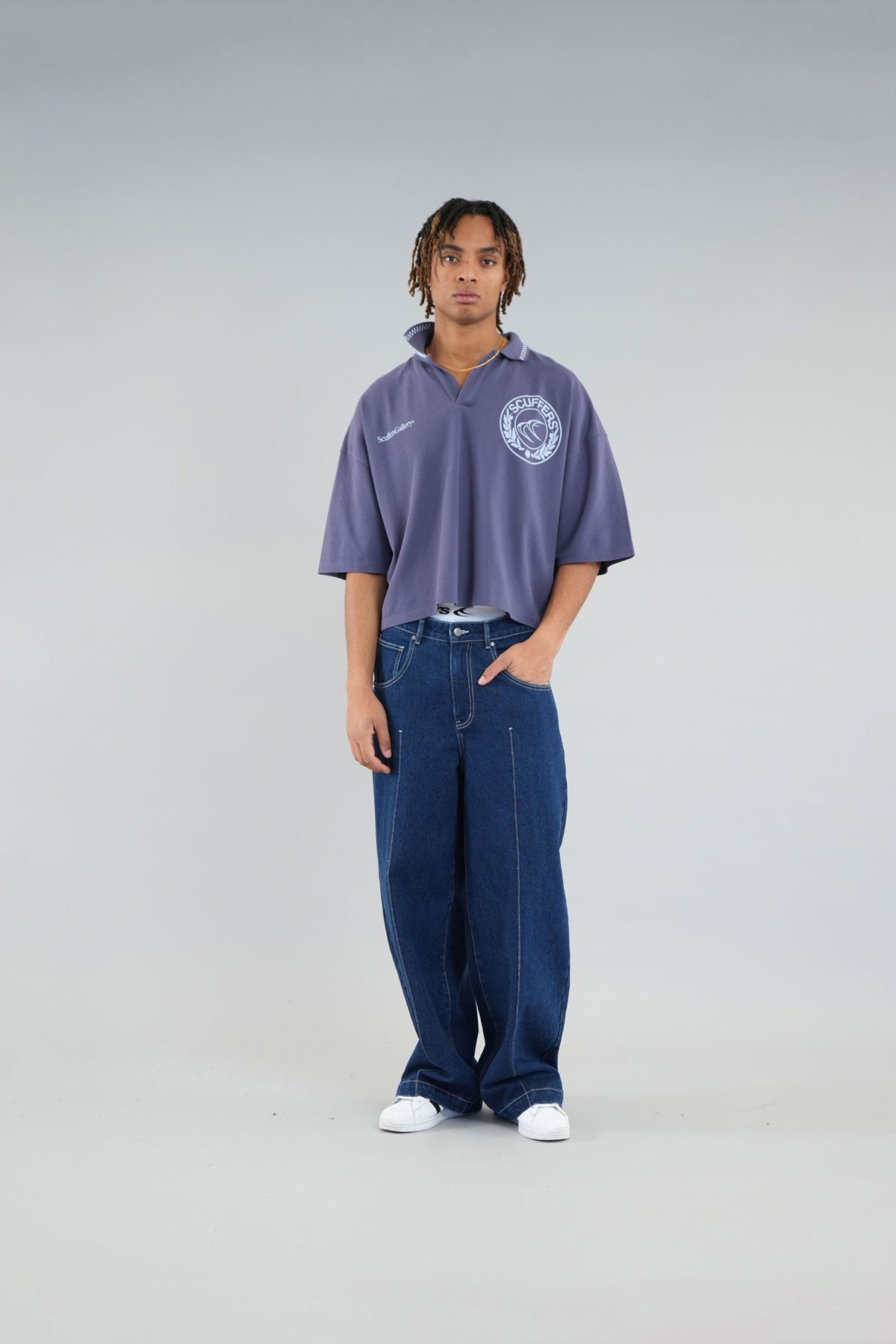 Polo azul CLG
