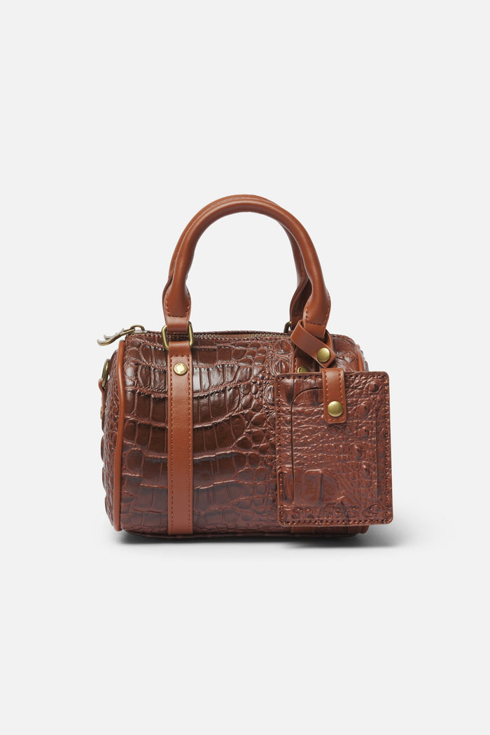 Mini Brown Duffle Bag