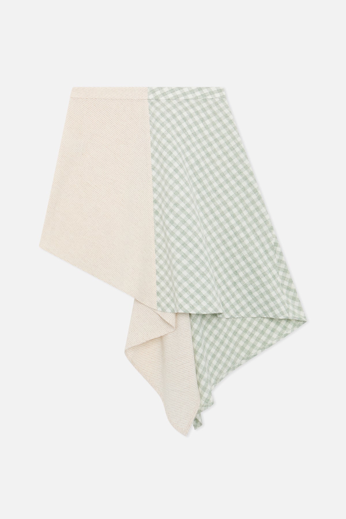 Falda verde mixta