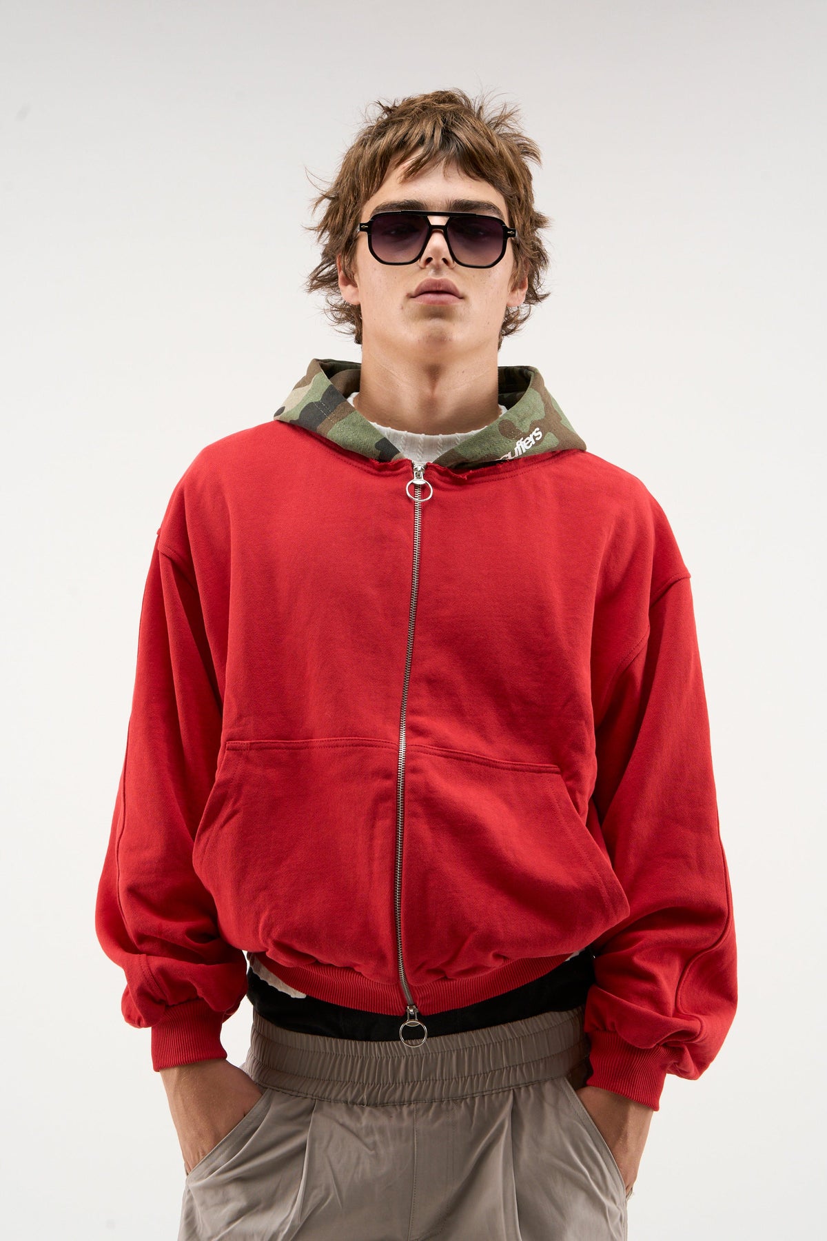 Mask Red Zipper