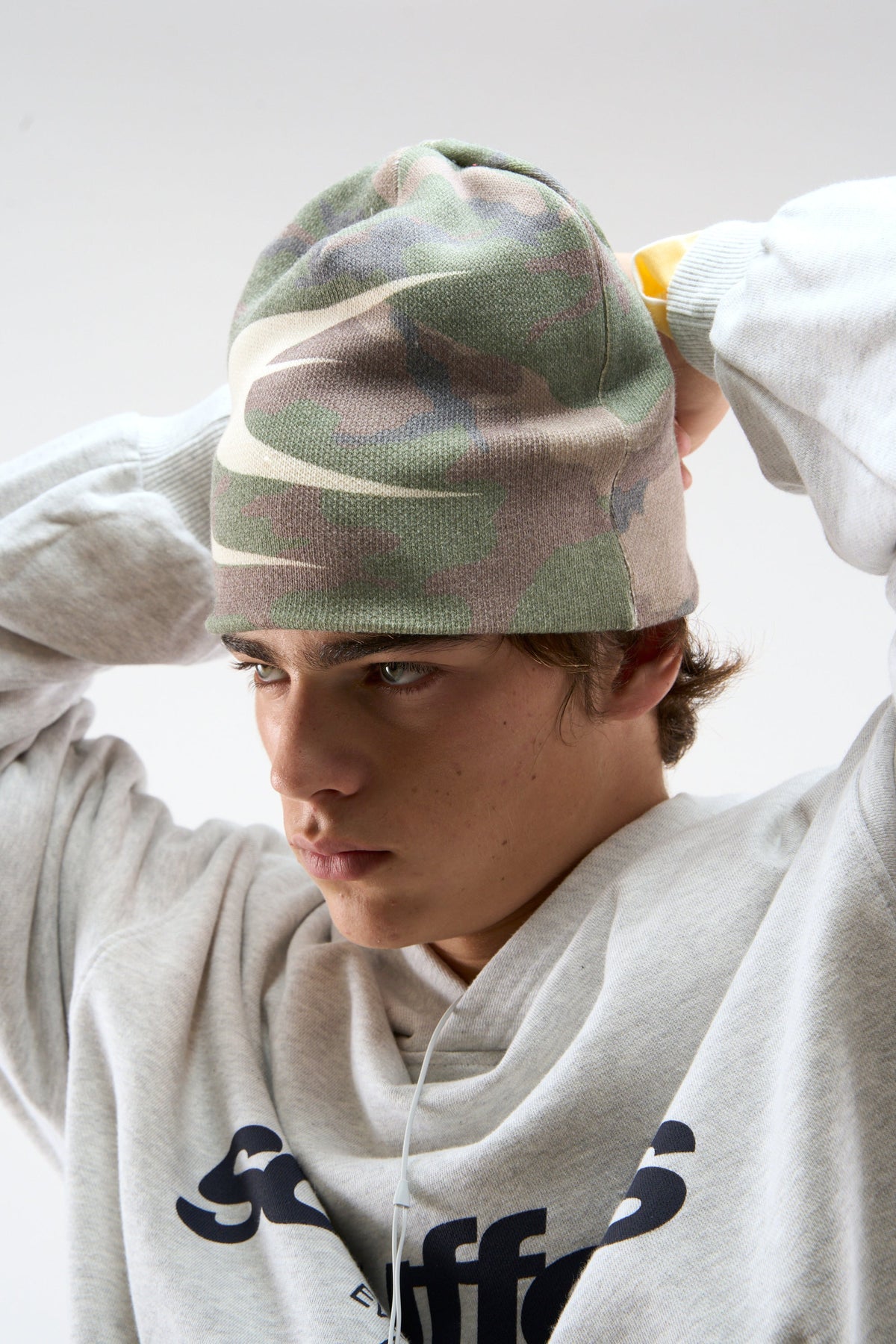 Gorro verde camuflado