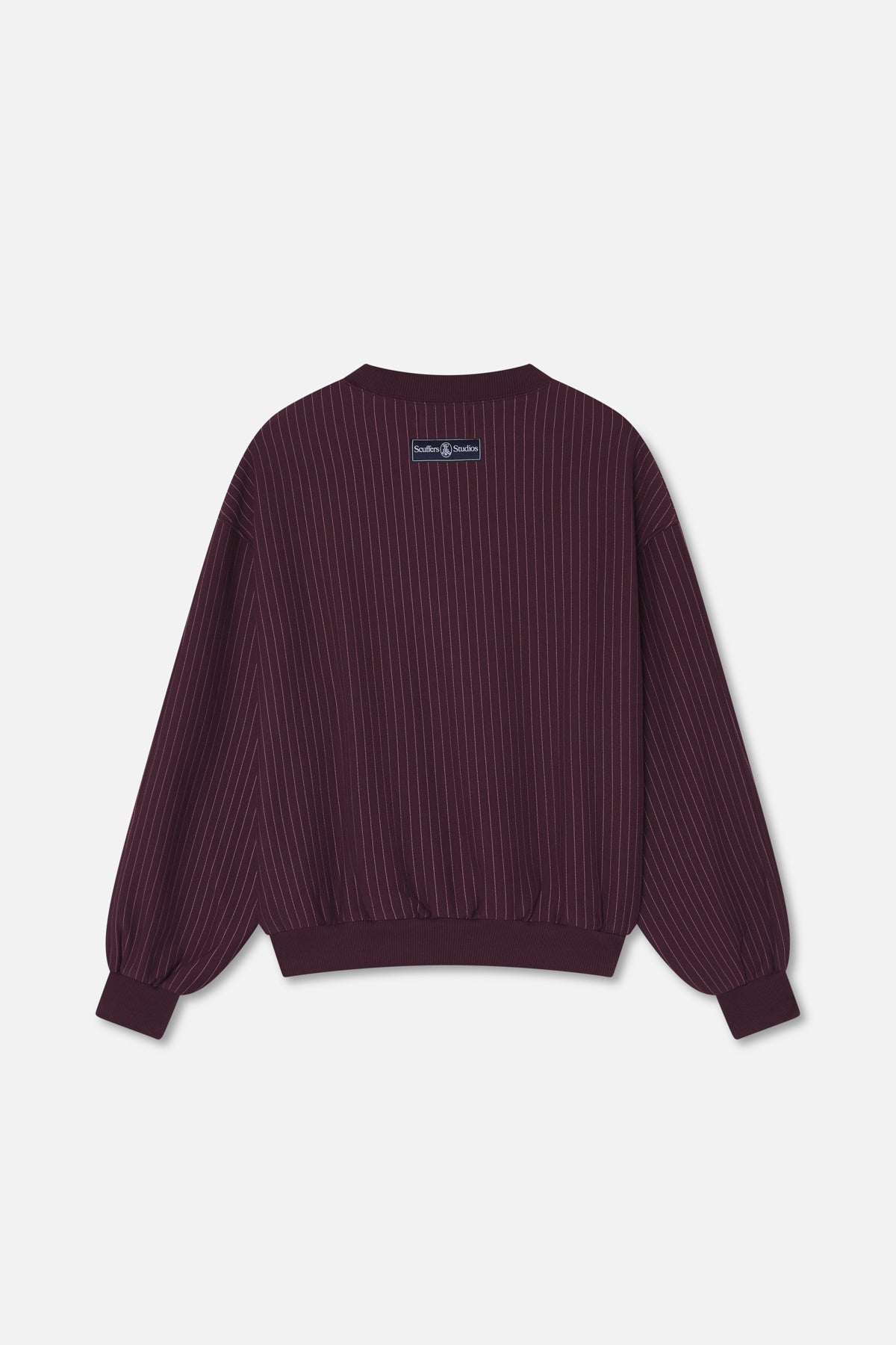 Jersey color borgoña a rayas diplomáticas