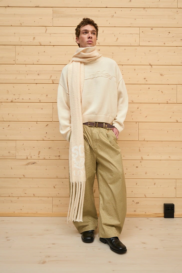 Pantalones Monogram Shell Beige