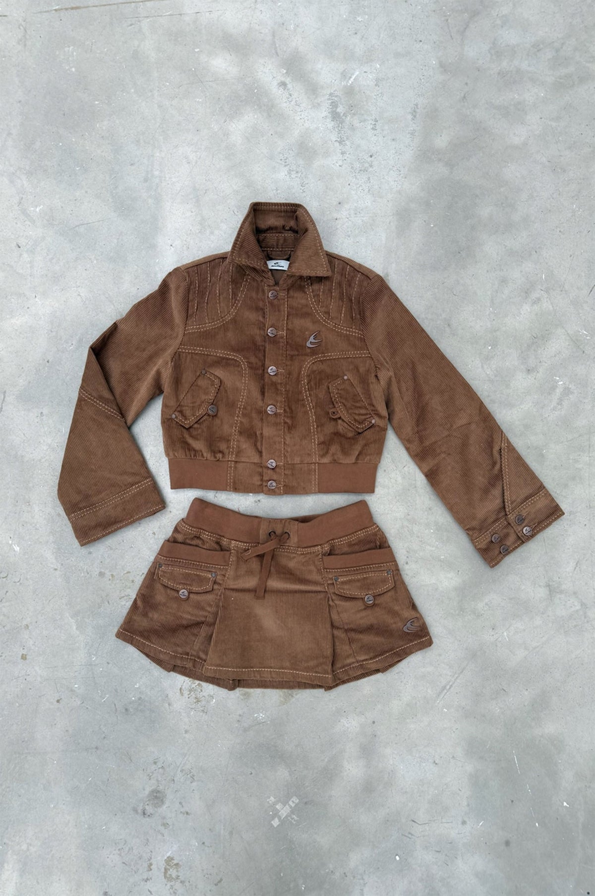 Chaqueta marrón galleta