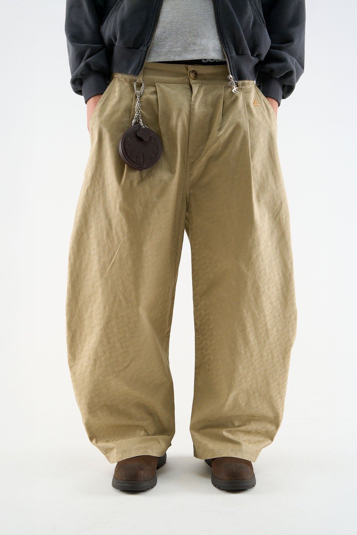 Pantalones Monogram Shell Beige