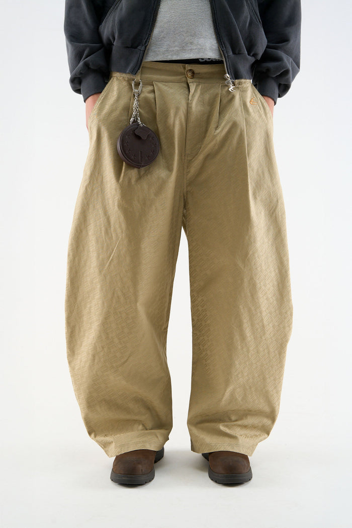 Pantalones Monogram Shell Beige