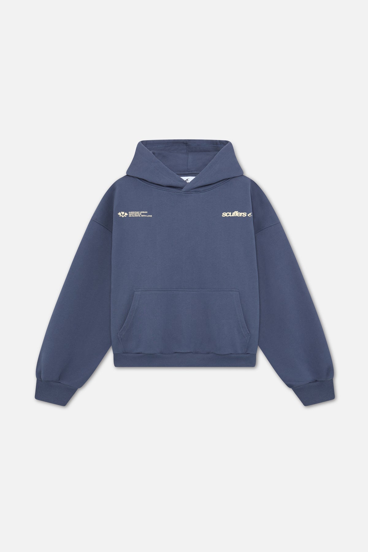 Sudadera azul con capucha SC