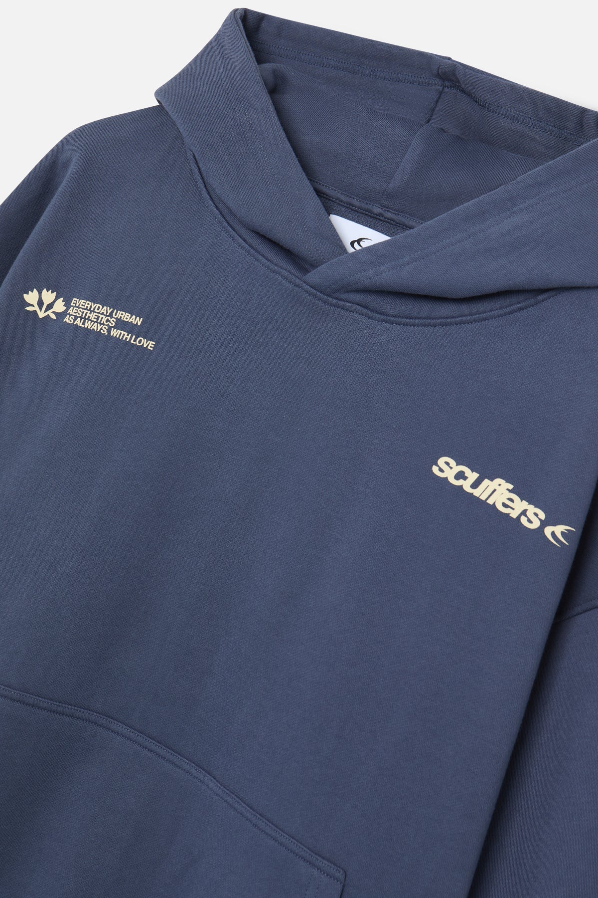 Sudadera azul con capucha SC