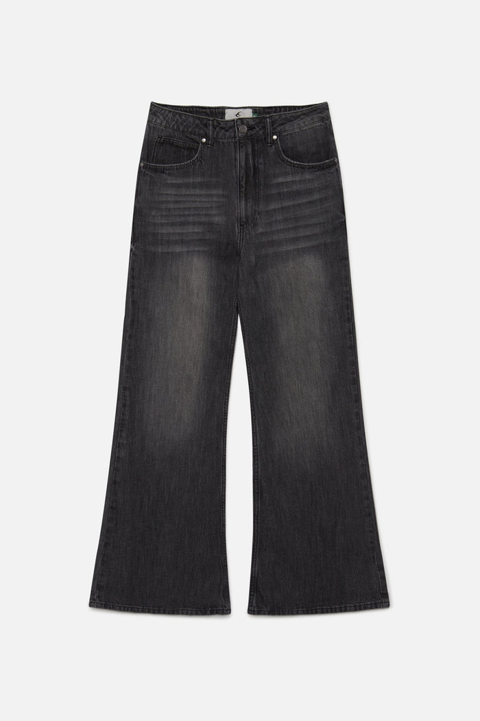 Flared Dark Grey Jeans