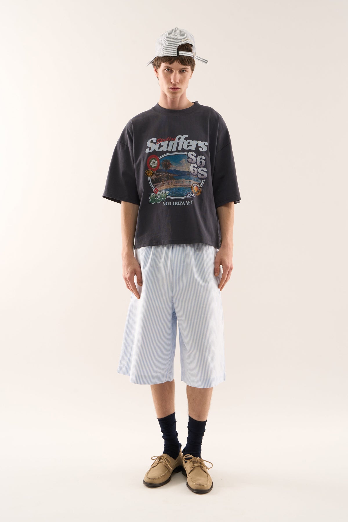 Pantalones cortos azules de dormitorio