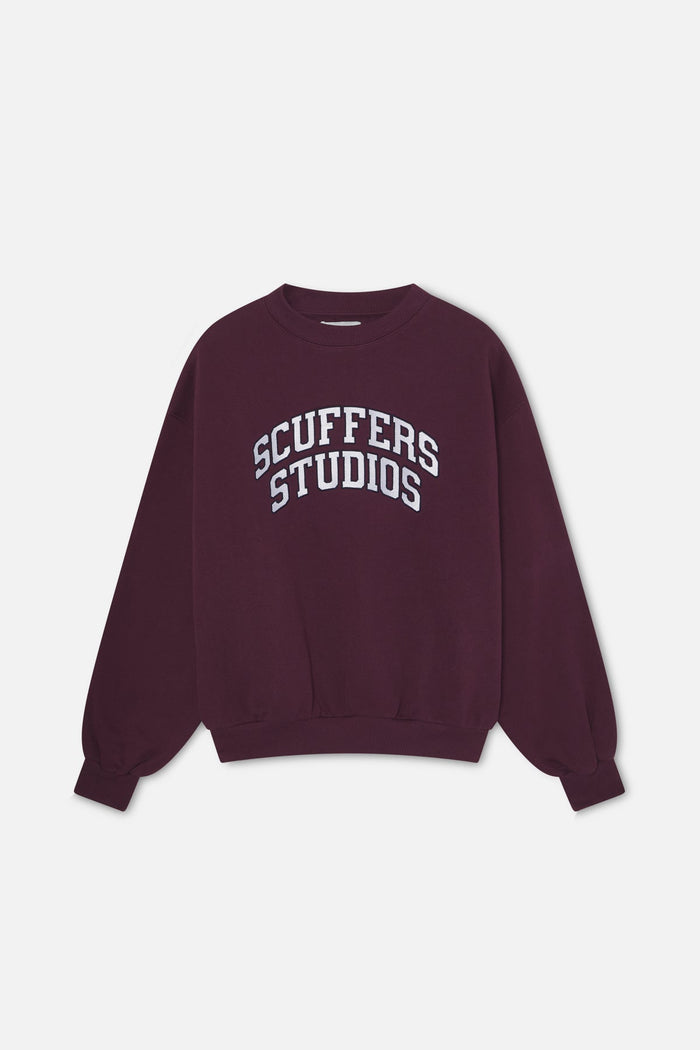 Semi Burgundy Crewneck